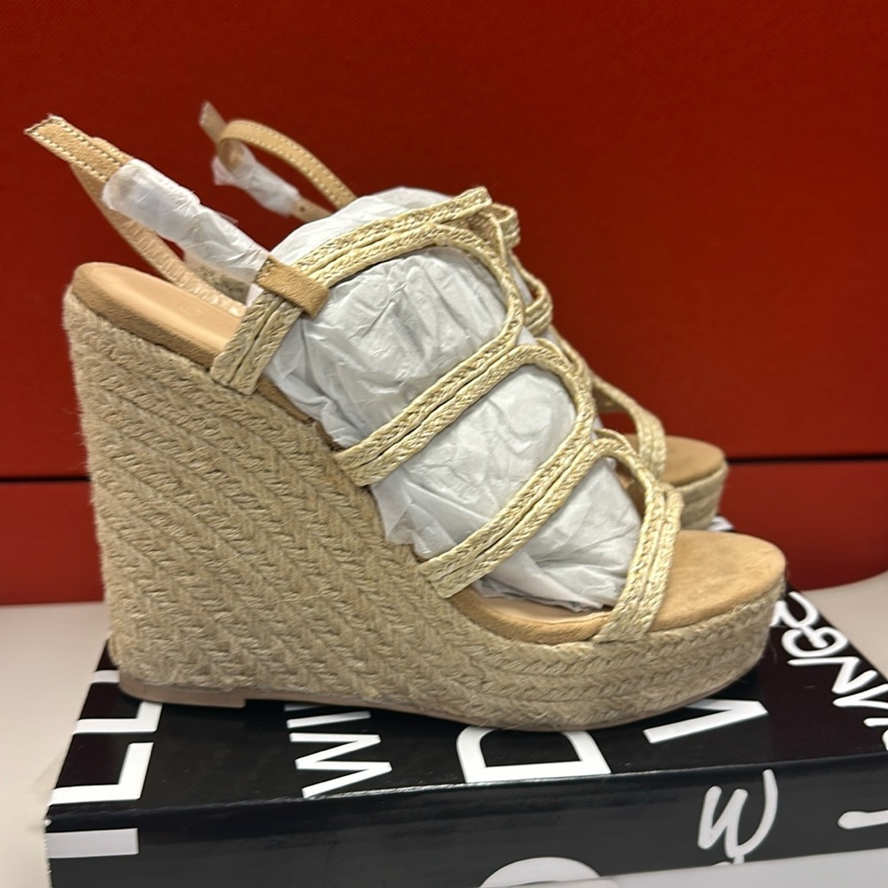 Wild diva wedge platform sandals us 7